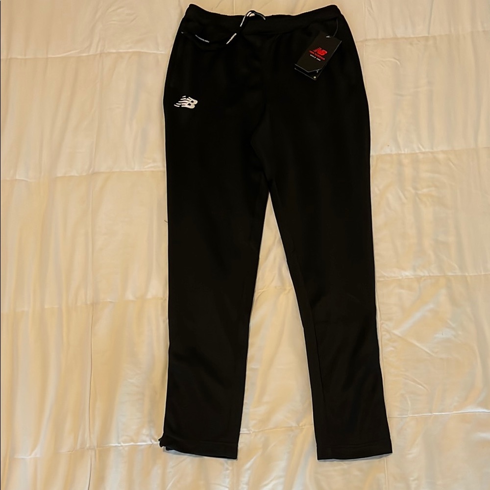 New Balance Black Sweatpants with Elastic Waistband